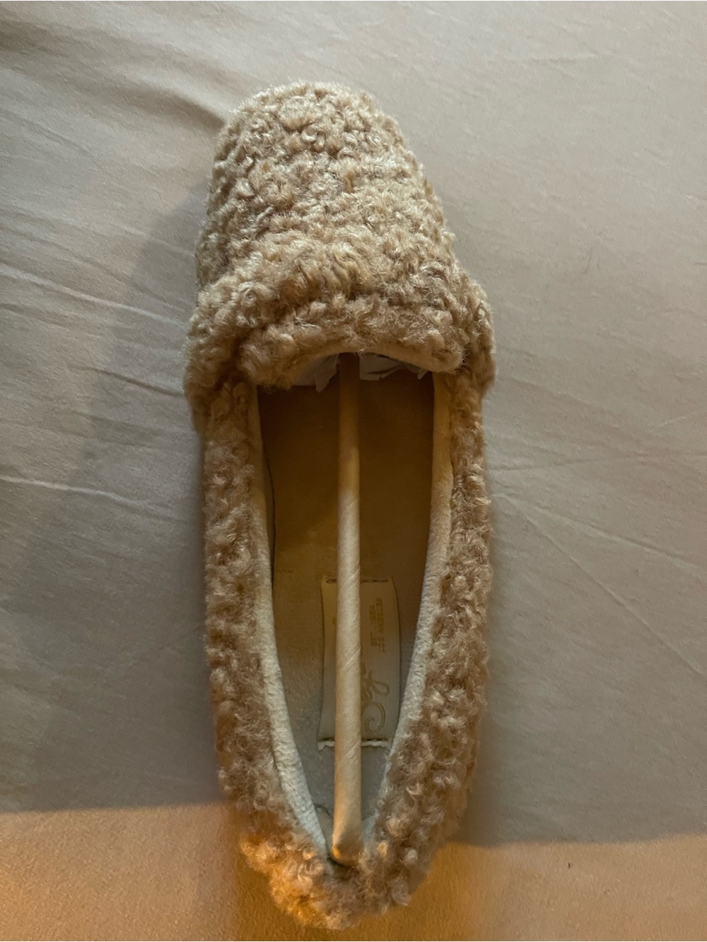 Seychelles NWT Cozy Fleece Ballet Flat — tan
